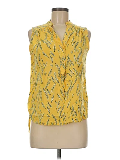 Pre-owned Fun2fun Sleeveless Blouse In Yellow