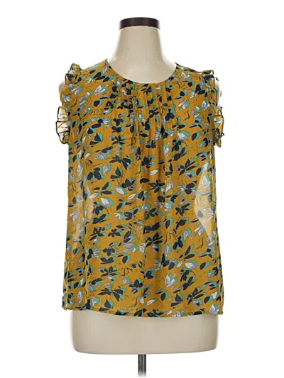 Pre-owned Fun2fun Sleeveless Blouse In Yellow