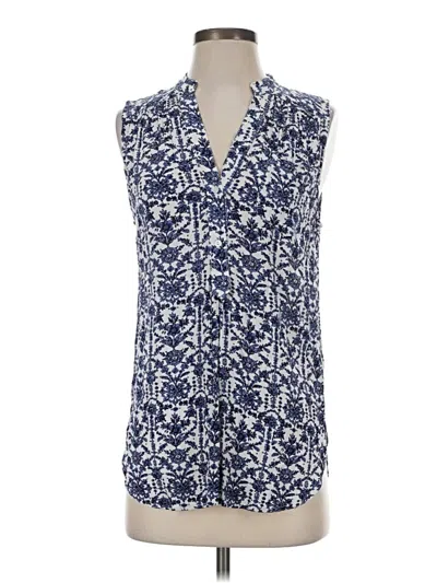 Pre-owned Fun2fun Sleeveless Button Down Shirt In Blue