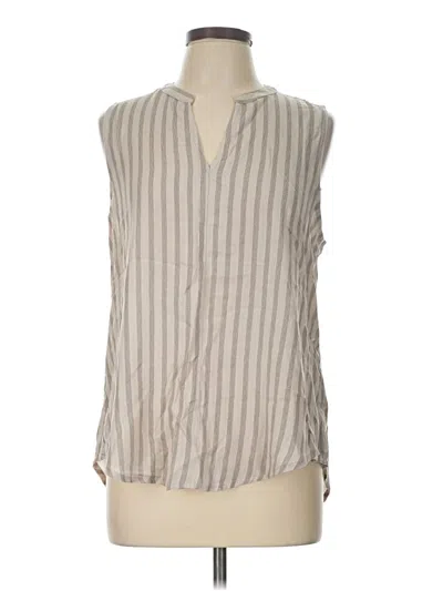 Pre-owned Fun2fun Sleeveless Button Down Shirt In Gray