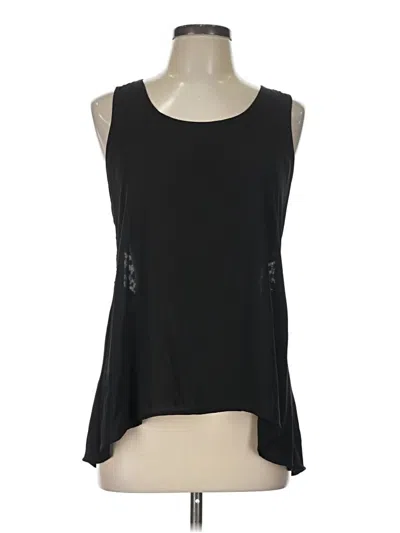 Pre-owned Fun2fun Sleeveless Top Black Scoop Neck Tops