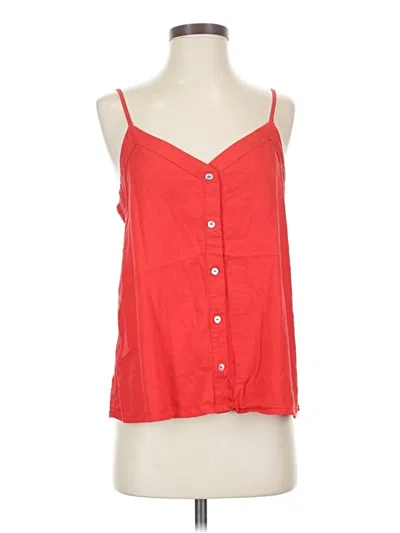 Pre-owned Fun2fun Tank Top Red Strapless Neckline Tops