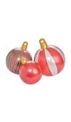 Funboy 3 Pack Classic Light-up Inflatable Ornament Set In Multi