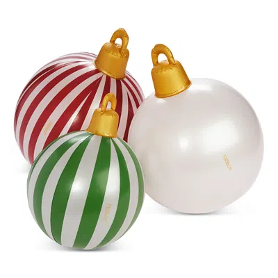 Funboy Classic Light Up Inflatable Ornaments, Set Of 3 In Multi