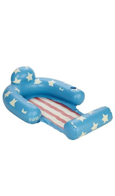 Funboy Stars And Stripes Mesh Chair In Blue