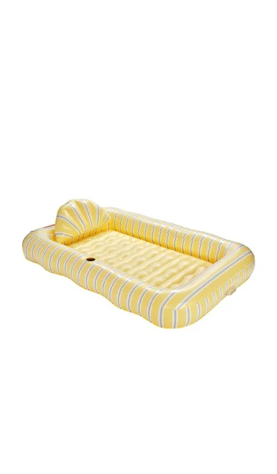 Funboy Striped Tanning Pool In Yellow