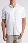 FUNDAMENTAL COAST BOARDS SHORT SLEEVE RECYCLED POLYESTER BUTTON-UP SHIRT