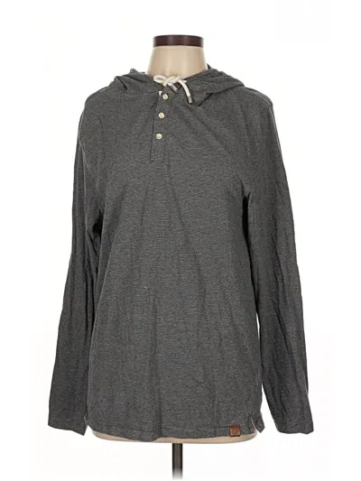 Pre-owned Fundamental Coast Long Sleeve Henley Shirt In Gray