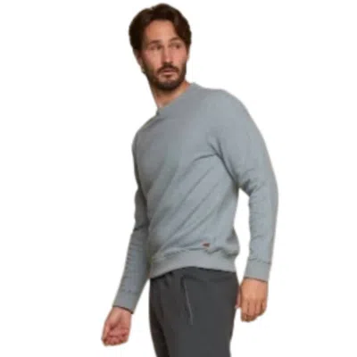 Fundamental Coast Men's Maverick Crew Neck Sweatshirt In Limestone In Gray