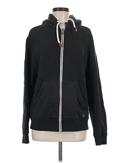 Pre-owned Fundamental Coast Zip Up Hoodie In Black