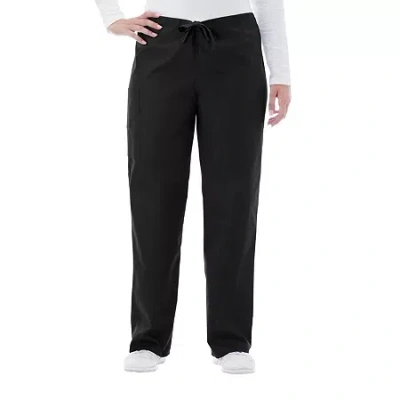 Fundamentals By White Swan 14920 Drawstring Unisex Adult Scrub Pant In Black