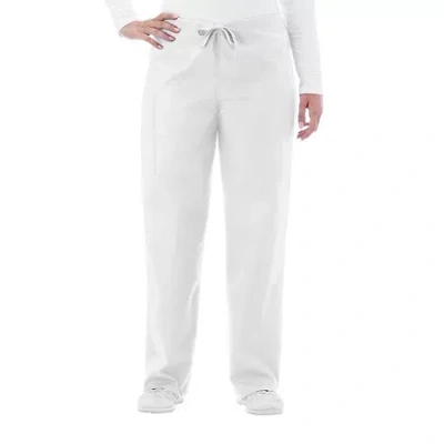 Fundamentals By White Swan 14920 Drawstring Unisex Adult Scrub Pant In White