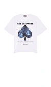 Funeral Apparel Ace Of Spades T-shirt In 白色