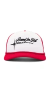 Funeral Apparel Bound For Hell Trucker Hat In Red