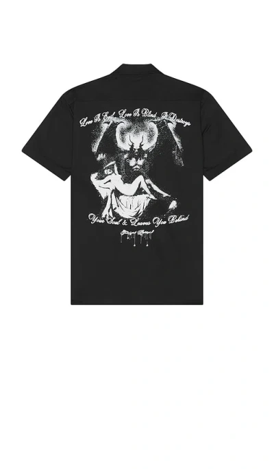 Funeral Apparel Evil Love Shirt In 黑色