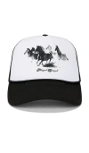Funeral Apparel Horses Trucker Cap In Multi