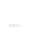Funeral Apparel Logo Ring In Metallic Silver