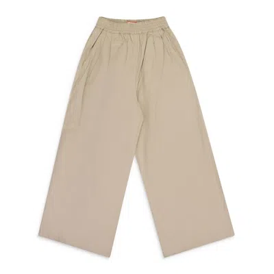 Fung Lan And Co. Beige Wide-leg Pants In Brown