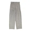 Fung Lan And Co. Houndstooth Belted Trouser - Black/white In Multi