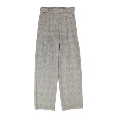 Fung Lan And Co. Houndstooth Belted Trouser - Black/white In Multi