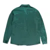 Fung Lan And Co. Hunter Western Detail Green Button-down Shirt In Green