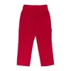 Fung Lan And Co. Twill Red Cargo Pants In Red