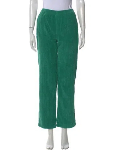 Pre-owned Fung Lan And Co. Wide Leg Pants In Green