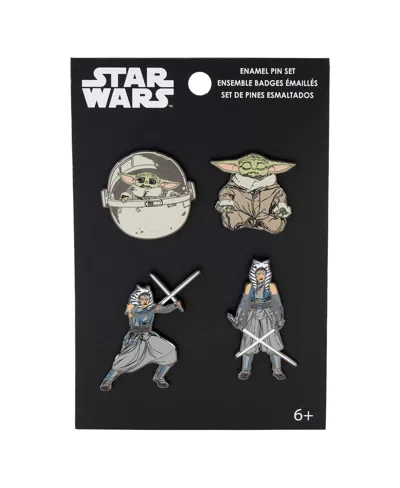 Funko 4-pack Star Wars Ahsoka Grogu Pin Set In Transparent