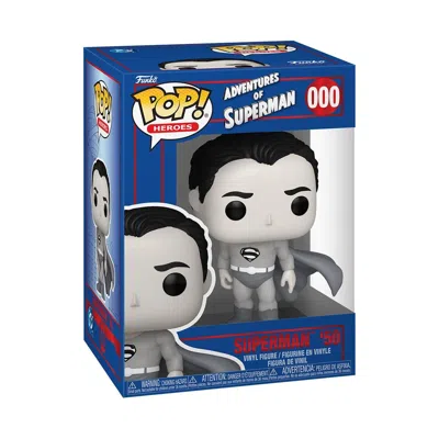 Funko Dc Comics Shield Through The Ages Superman '50  Pop! Vinyl Figure #000 In Blue