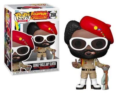 Funko George "uncle Jam" Clinton (parliament Funkadelic)  Pop! Rocks In Multi