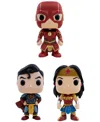 Funko Heroes Pop Marvel Imperial Palace The Flash, Superman And Wonder Woman 3 Piece Collectors Set In Multi