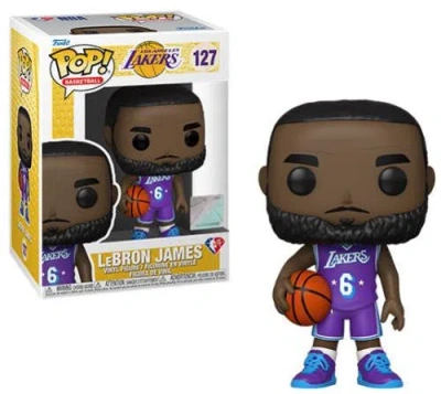 Funko Lebron James (los Angeles Lakers)  Pop! Nba Series 7 City Edition In Multi