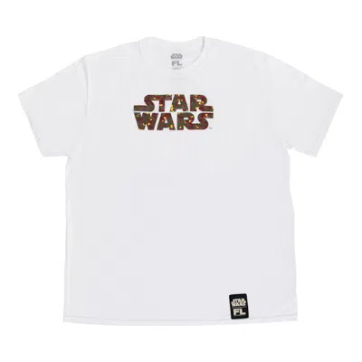 Pre-owned Funko Men's  X Futura Star Wars Logo T-shirt In White