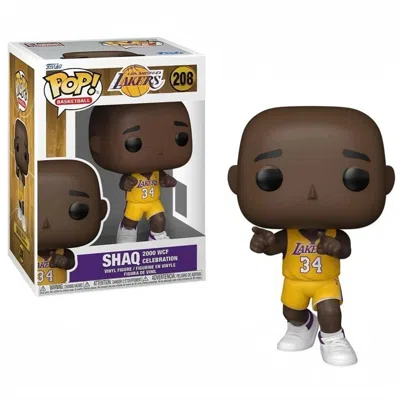 Funko Nba Legends Lakers Shaq 2000 Wcf Celebration  Pop Vinyl Figure #208 In Brown
