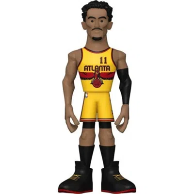 Funko Nba Stars: Hawks Trae Young (alternate Uni)  Pop 5 Inch Vinyl Gold Figure In Multi