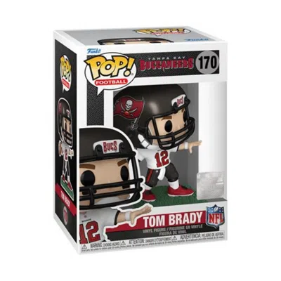 Funko Nfl Buccaneers Tom Brady (away)  Pop! Vinyl Figure #170 In Black