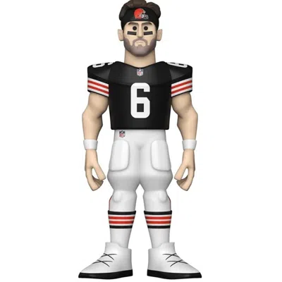 Funko Nfl Stars: Browns Baker Mayfield (home Uniform)  Pop 5 Inch Vinyl Gold Figure In Multi