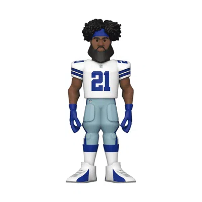Funko Nfl Stars: Cowboys Ezekiel Elliott (home Uniform)  Pop 5 Vinyl Gold Figure In Multi