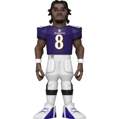 Funko Nfl Stars: Ravens Lamar Jackson (home Uniform)  Pop 5 Vinyl Gold Figure In Multi