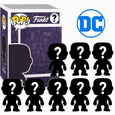 Funko Pack Of 8 Surprise Mystery Dc Comics  Pop! Randomly Selected In Black
