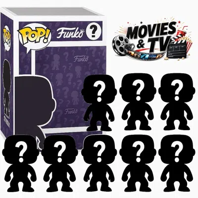 Funko Pack Of 8 Surprise Mystery Movies & Tv  Pop! Randomly Selected In Purple