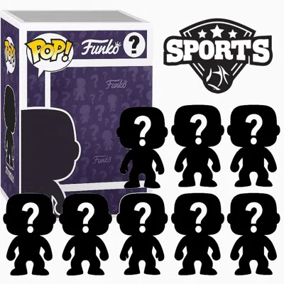 Funko Pack Of 8 Surprise Mystery Sport  Pop! Randomly Selected In Black