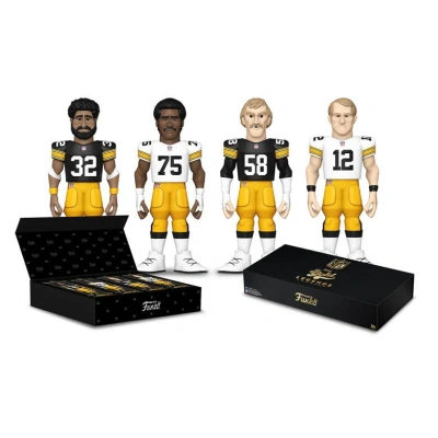 Funko Pittsburgh Steelers  Fanatics Exclusive Nfl Rushmore Four-pack Vinyl Gold Legends 12'' Figures In Black