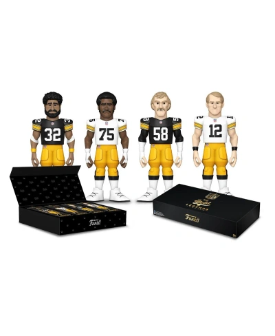 Funko Pittsburgh Steelers  Fanatics Exclusive Nfl Rushmore Four-pack Vinyl Gold Legends 12'' Figures In Black