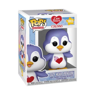 Funko Pop Care Bears: Cozy Heart Penguin 4-inch Vinyl Figure #1803 In Blue