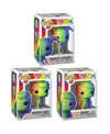 Funko Pop Heroes Dc Pride Collectors Set Rainbow Glitter 3 Figure Set Harley Quinn Poison Ivy Robin In Multi