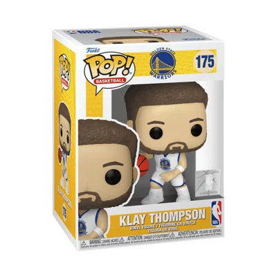 Funko Pop Nba Warriors: Klay Thompson (white Jersey) 4-inch Vinyl Figure #175 In Multi