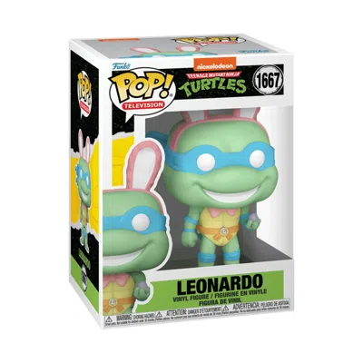 Funko Pop Teenage Mutant Ninja Turtles: Leonardo With Easter Egg 4-inch Vinyl Figure #1667 In Multi
