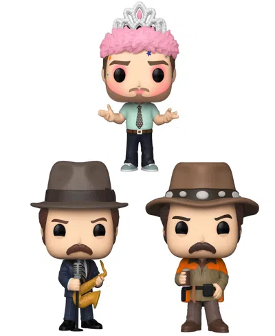 Funko Kids' Pop Television Parks Recreation 3 Piece Collectors Set In Multi