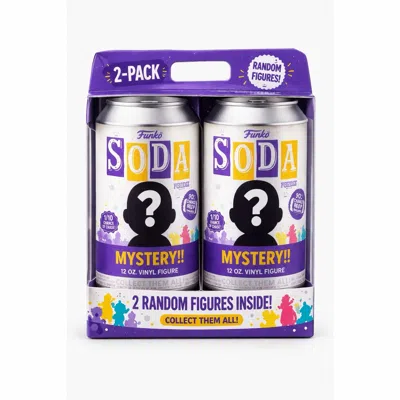 Funko Set Of 2 Surprise Mystery  Soda Figure Randomly Selected In Purple